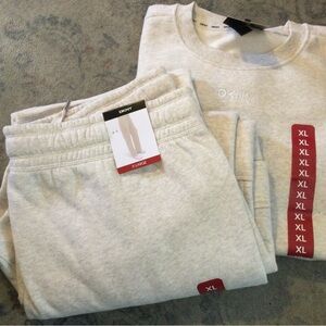 Womens DKNY Sweatshirt and Sweatpants Set NWT Size XL